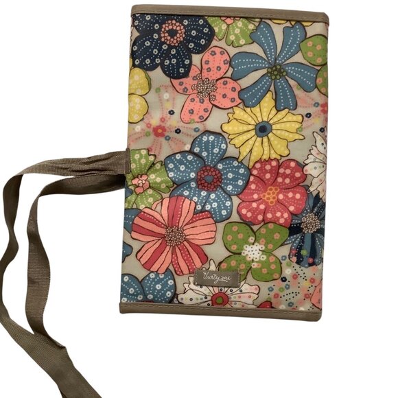 Thirty-One Fold It Up Organizer Note Pad Holder Floral Folding Travel To Do List - Picture 2 of 5